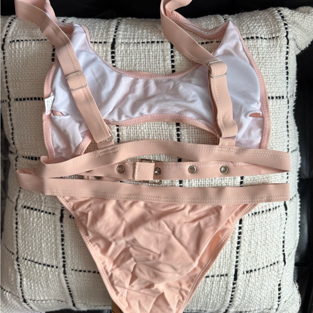 Pink Cut Out Rave Ready Bikini - Picture 4 of 4